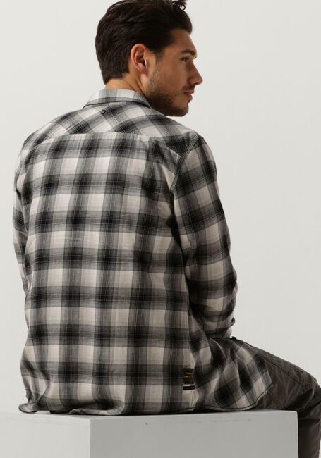 Grijze PME LEGEND Casual overhemd LONG SLEEVE SHIRT CTN TWILL CHECK - large