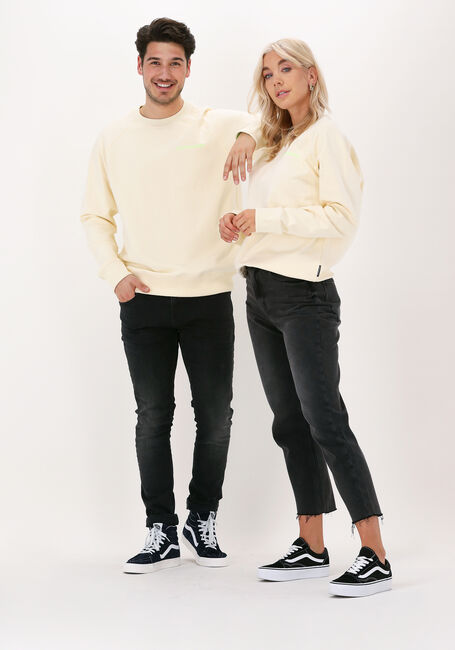 SCOTCH & SODA Chandail UNISEX - CREW NECK SWEATER IN en beige - large