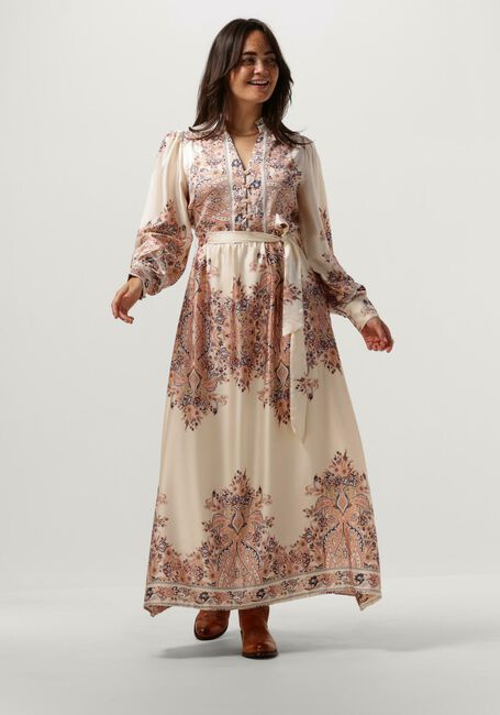NEO NOIR Robe maxi NOVA PAISLEY BORDER DRESS Crème - large