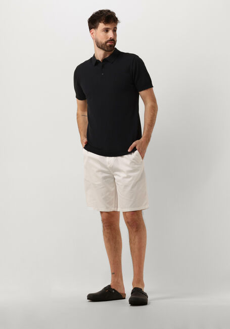 PURE PATH Polo KNIT POLO WITH CHESTPRINT en noir - large