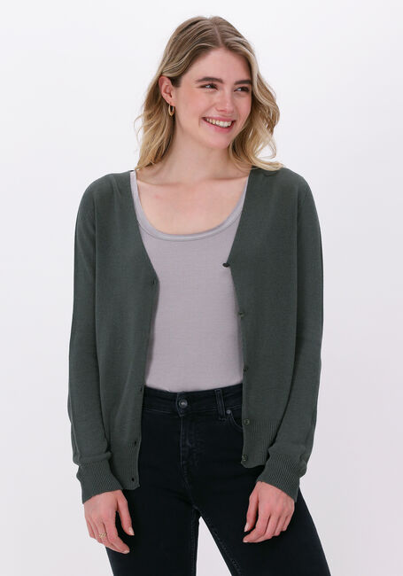 SIMPLE Gilet KNITTED SWEATER CARICE KNIT en vert - large