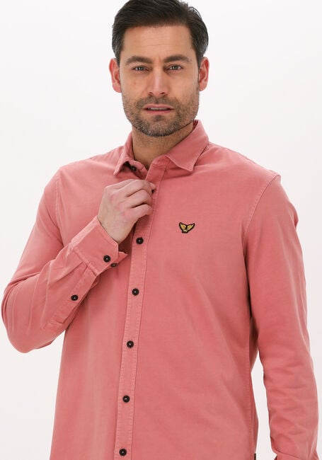 PME LEGEND Chemise décontracté LONG SLEEVE SHIRT S.JERSEY GARMENT DYE en rose - large