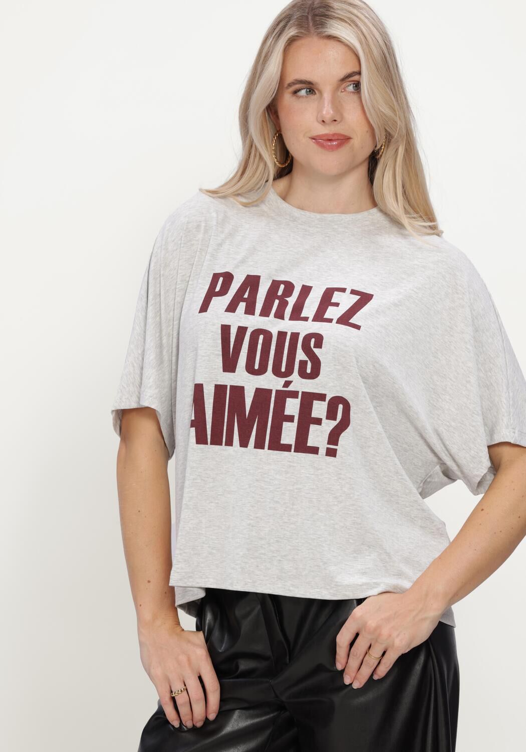 AIMEE THE LABEL ELARAW6 SHIRT Hauts & T-shirts en gris - large