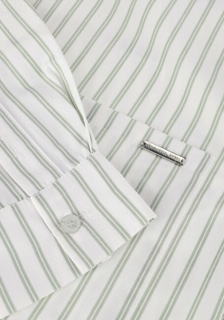 Witte COLOURFUL REBEL  ALIYA STRIPED CROPPED  BLOUSE Witte COLOURFUL REBEL  ALIYA STRIPED CROPPED  BLOUSE - large