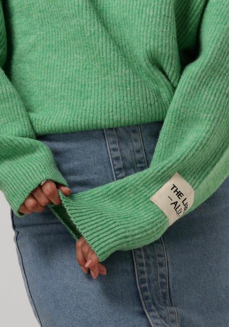 ALIX THE LABEL Pull LADIES KNITTED FLUFFY PULLOVER en vert - large