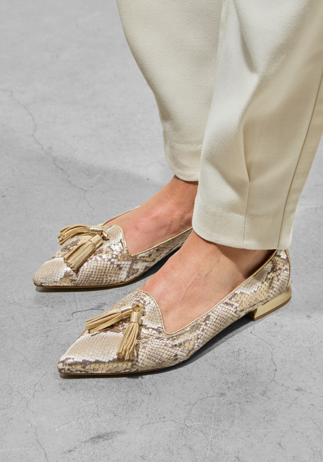 Gouden STEFANO LAURAN Loafers PISA - medium