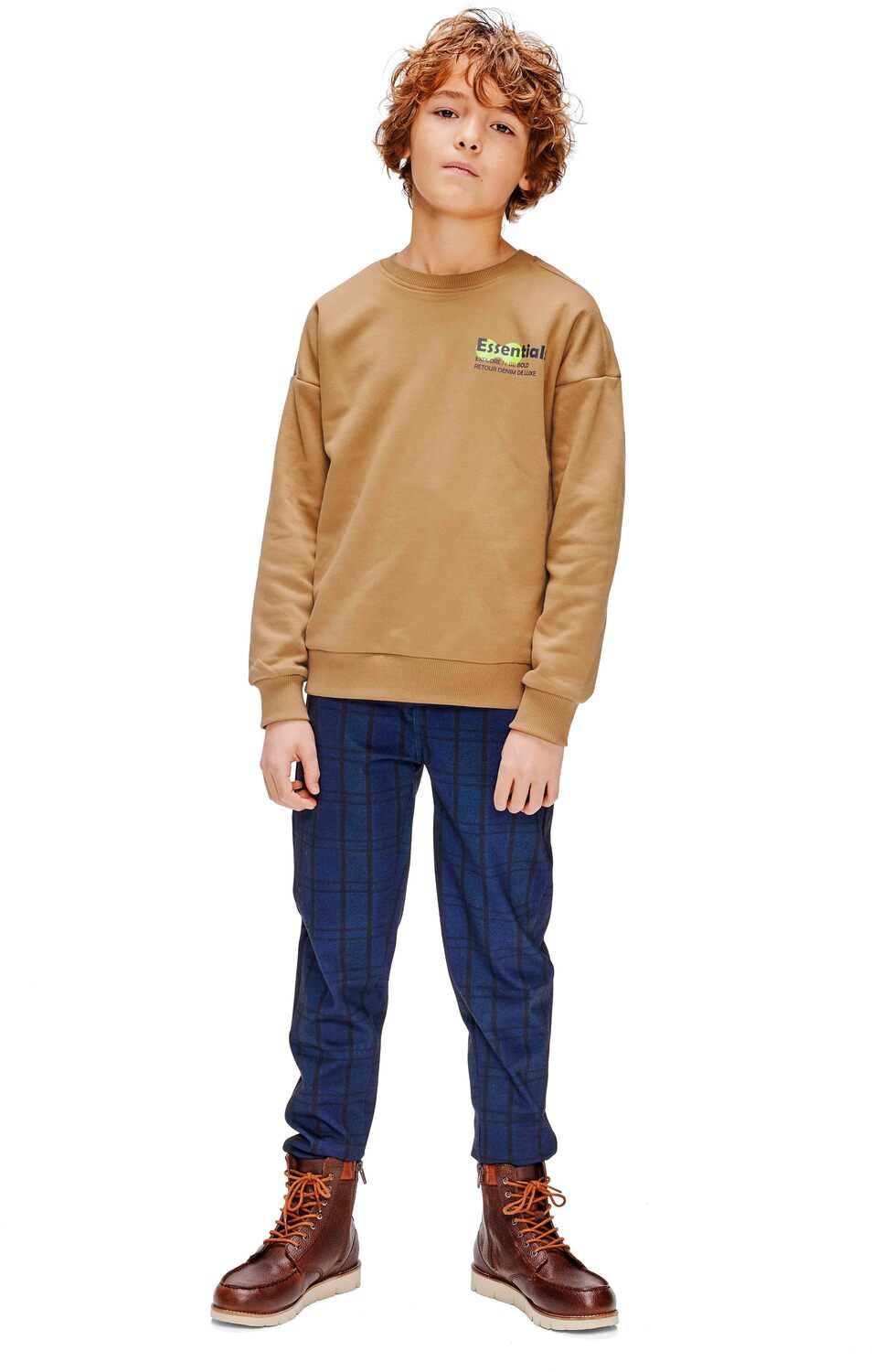 Bruine RETOUR Trui HIDDE - large