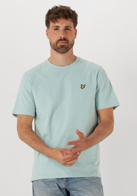 Lichtblauwe LYLE & SCOTT T-shirt PLAIN T-SHIRT - large