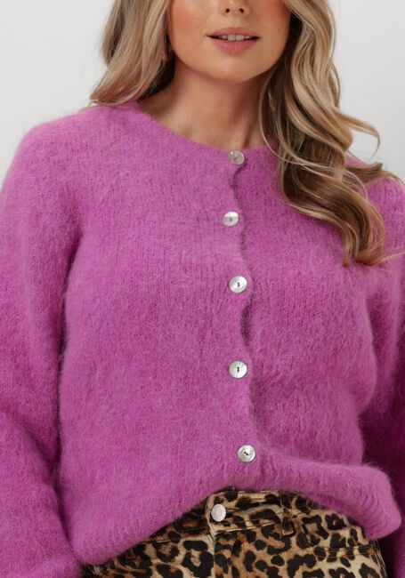 AMERICAN DREAMS Gilet SUSAN ALPACA CARDIGAN en violet - large
