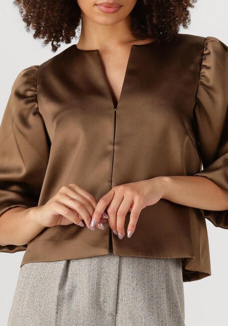 SECOND FEMALE PERLLA BLOUSE Blouses en marron - large