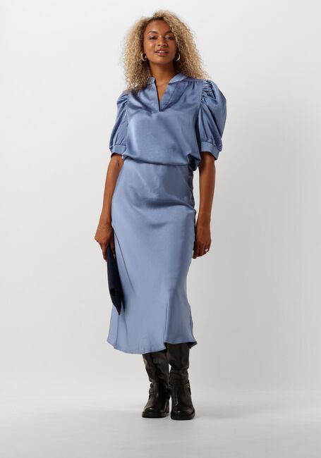 NEO NOIR Jupe midi BOVARY SKIRT Bleu clair - large