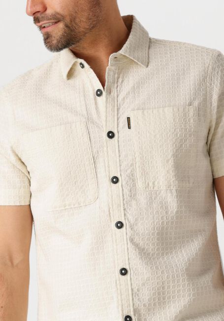Beige PME LEGEND Casual overhemd SHORT SLEEVE SHIRT STRUCTURE DOBBY - large