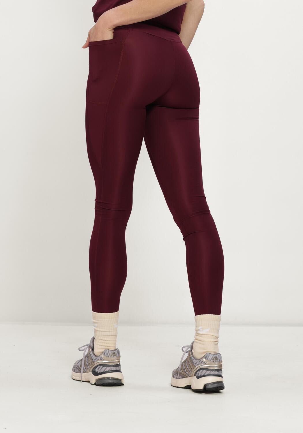 Bordeaux ADIDAS Sportleggings OPT ESS ST 1/1 - large