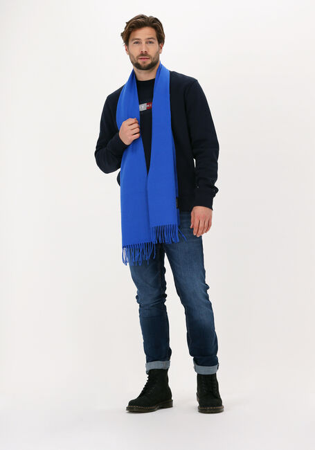 Blauwe TOMMY HILFIGER Sjaal UPTOWN WOOL SCARF - large