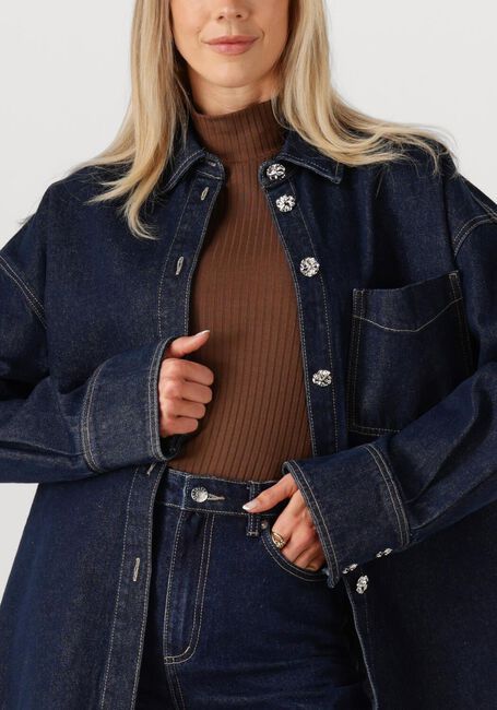 Donkerblauwe EDITED  HALEY DENIM SHIRT - large