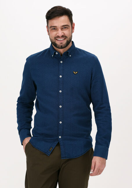 PME LEGEND Chemise décontracté LONG SLEEVE SHIRT INDIGO DENIM Bleu foncé - large
