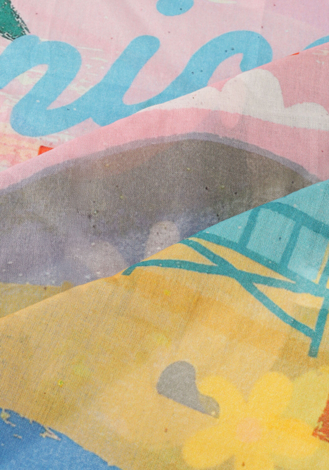 Blauwe MOMENT IN MAY. Sjaal BOBBY - large