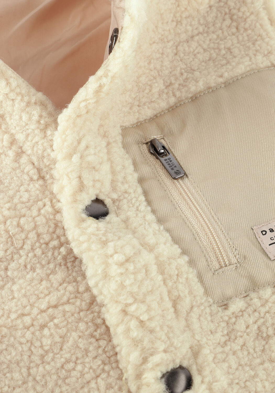 DAILY7 Veste sans manches BODYWARMER TEDDY &Eacute;cru - large