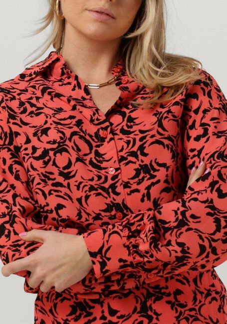 ALIX THE LABEL LADIES WOVEN TWO COLOUR BLOUSE Blouses Corail - large