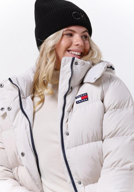 Beige TOMMY JEANS Gewatteerde jas OUTERWEAR - large