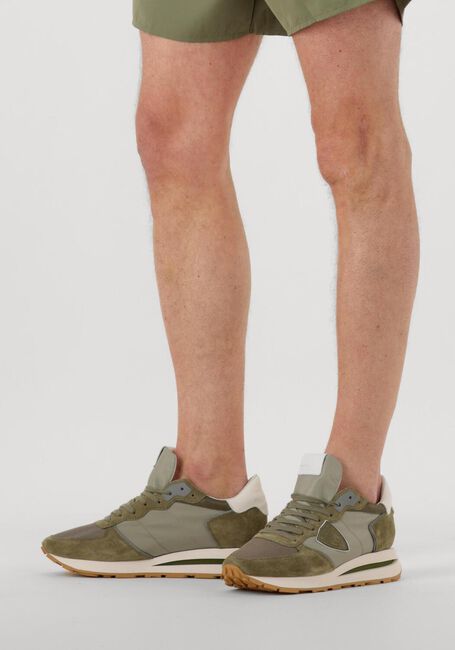 PHILIPPE MODEL Baskets basses TROPEZ HAUTE LOW MAN en vert - large