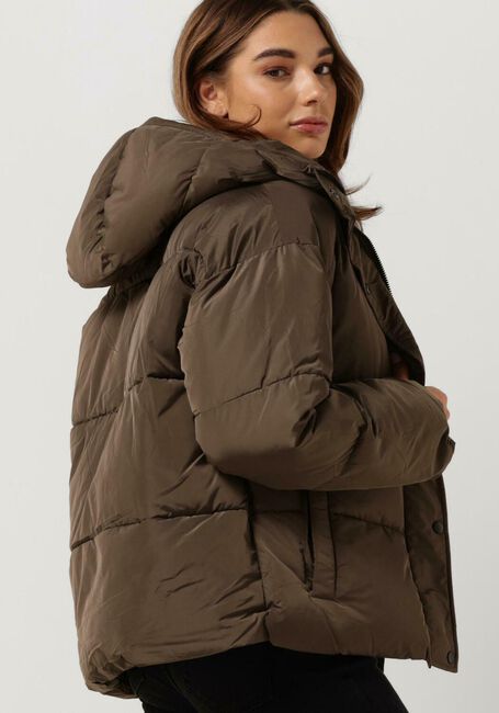 Bruine LEVETE ROOM Gewatteerde jas LR-GIBELLA 16 JACKET - large
