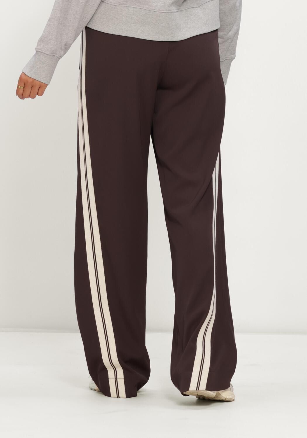 Bruine CO'COUTURE Broeken/jumpsuits ALINICC DOUBLE PANEL PANT - large