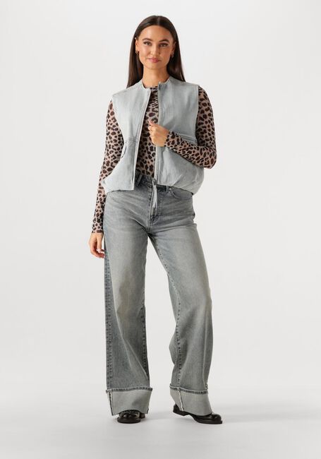 CATWALK JUNKIE CHEETAH MESH LONG SLEEVE Hauts & T-shirts en gris - large