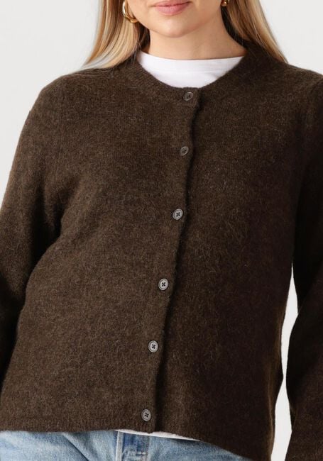 SELECTED WOMEN Gilet SLFLULU NEW LS KNIT CARDIGAN en marron - large