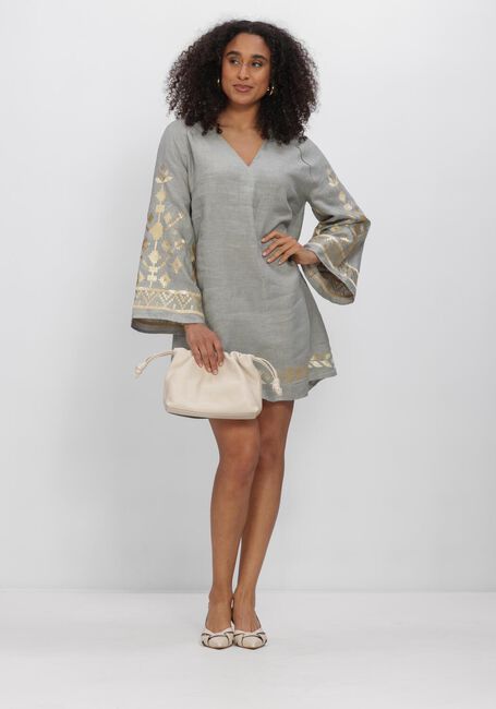 Lichtgrijze GREEK ARCHAIC KORI Mini jurk S26K-2043204 - large