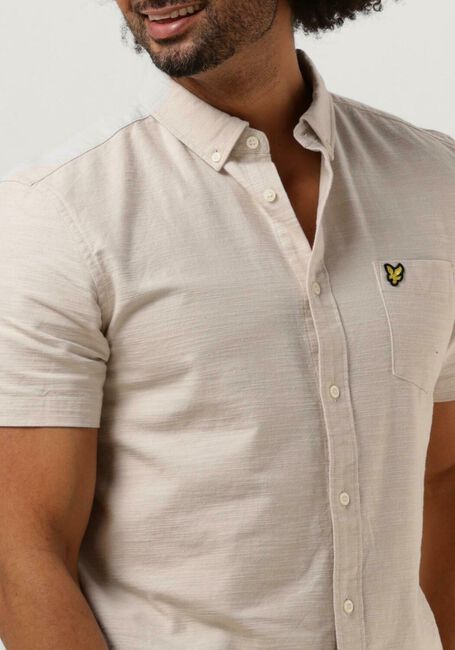 LYLE & SCOTT Chemise décontracté COTTON SLUB SHORT SLEEVE SHIRT Blanc - large