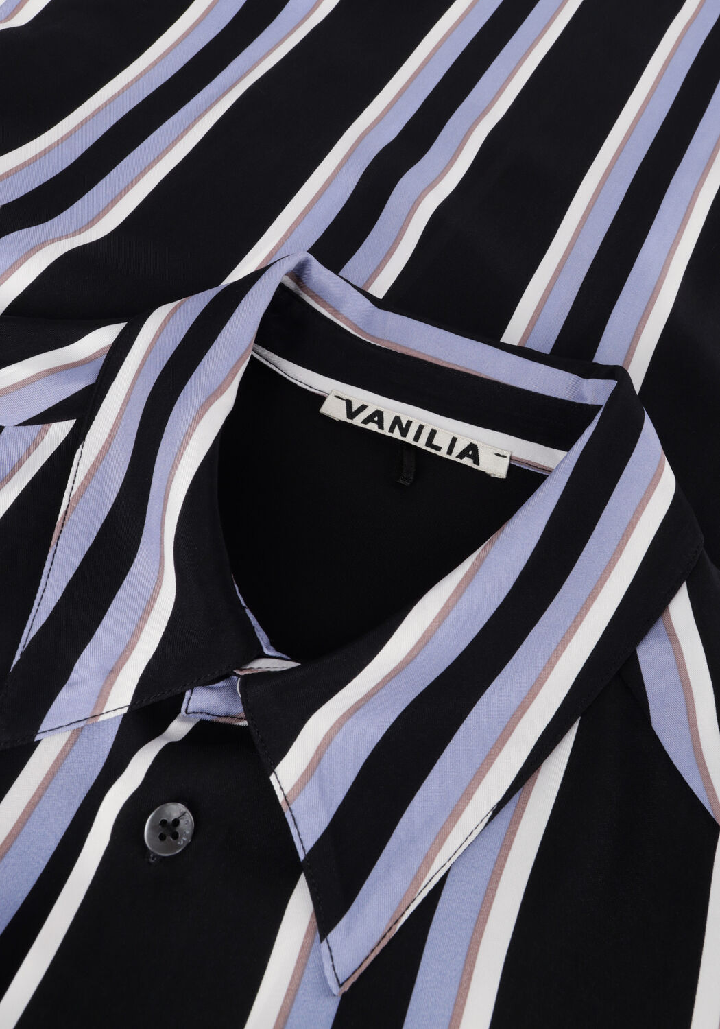 Zwarte VANILIA  BLOUSE STRIPED FIT ADJUSTABLE - large