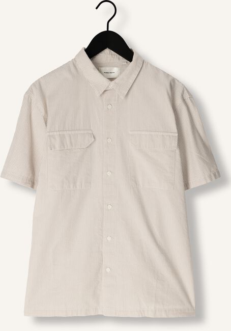 Taupe PURE PATH Casual overhemd SEERSUCKER SHORTSLEEVE SHIRT WITH CHEST POCKETS Taupe PURE PATH Casual overhemd SEERSUCKER SHORTSLEEVE SHIRT WITH CHEST POCKETS - large