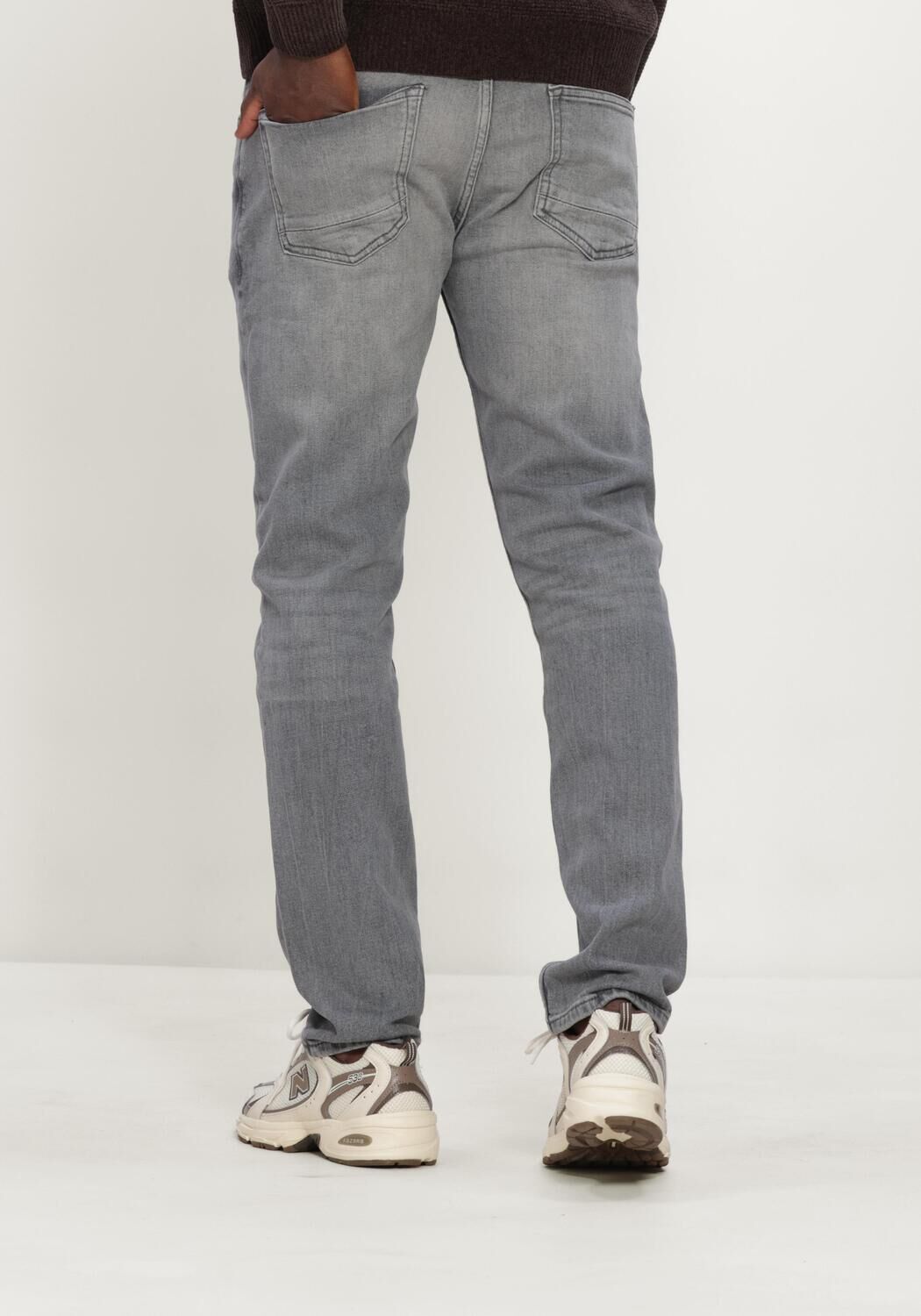 PURE PATH Slim fit jeans THE RYAN SLIM FIT JEANS en gris - large