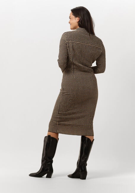 NOTES DU NORD Robe midi EMMI TIGHT DRESS en camel - large