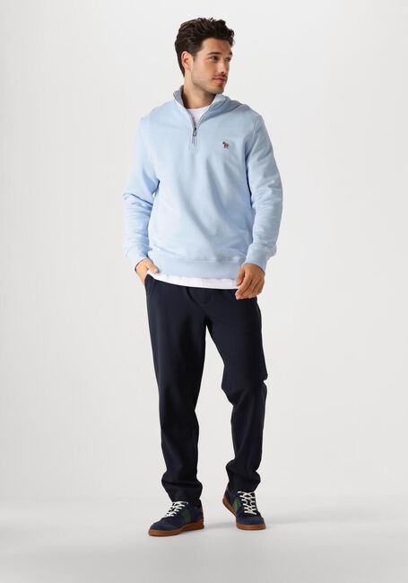 PS PAUL SMITH Pull MENS LS REG FIT HALF ZIP TOP ZEBRA en bleu - large