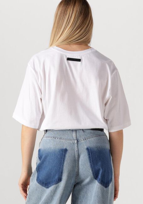 Witte HAUTE L'AMITIÉ T-shirt CREW RUB PRINT TEE - large