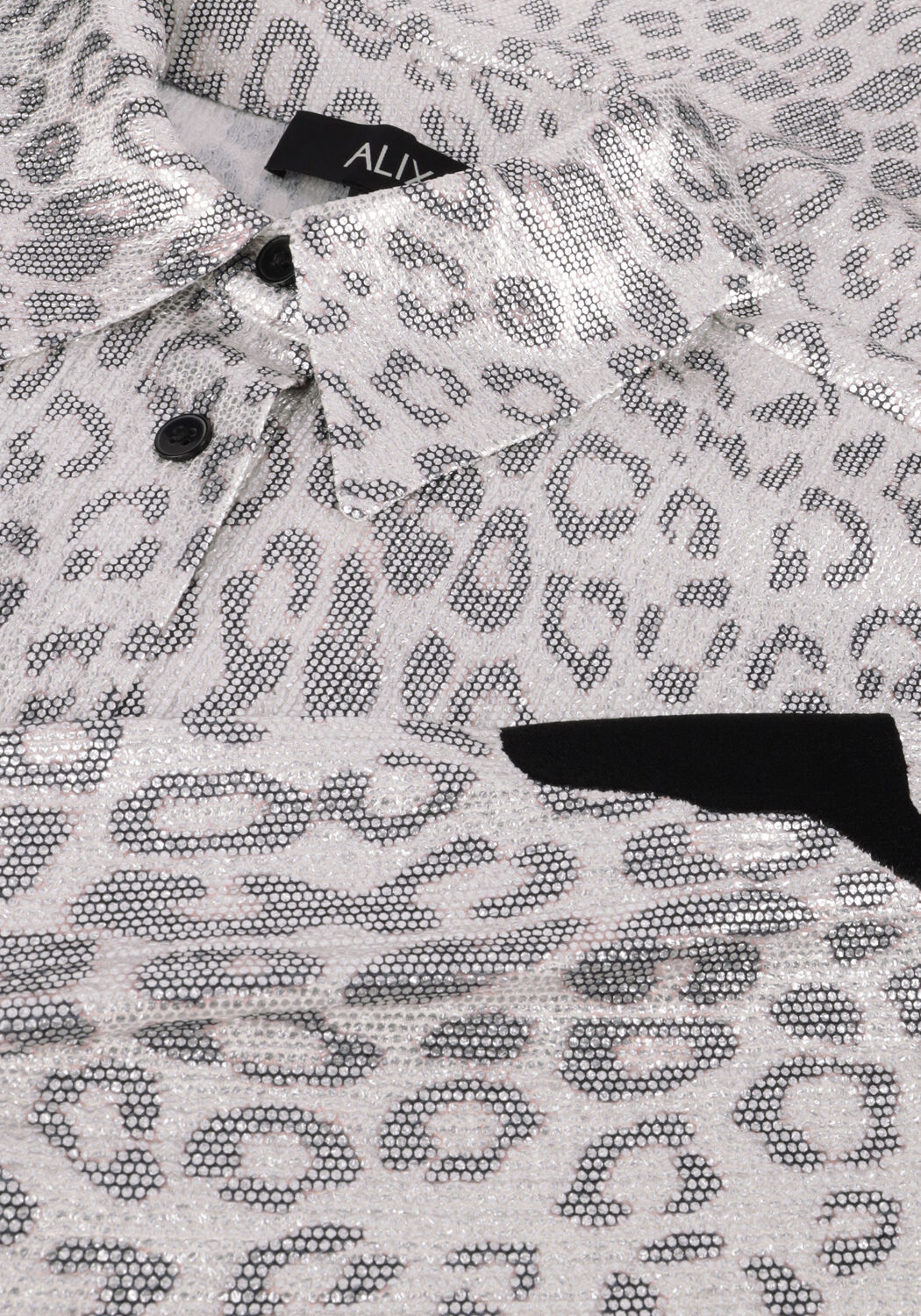 ALIX THE LABEL LADIES KNITTED LEOPARD BLOUSE Blouses en argent - large