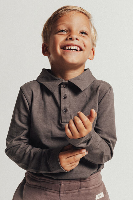 Grijze BAJE STUDIO Polo FINDON Grijze BAJE STUDIO Polo FINDON - large