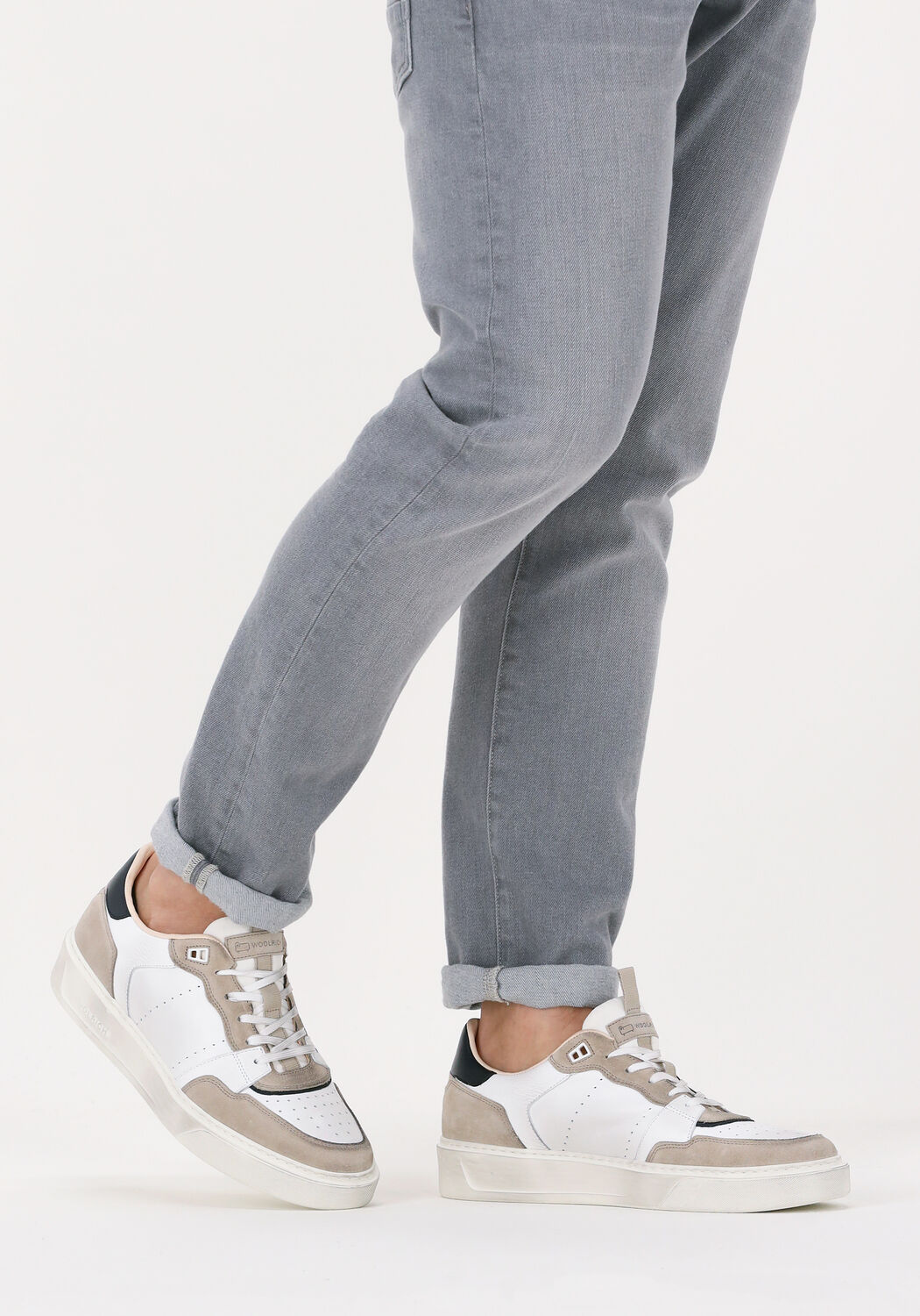 WOOLRICH Baskets basses CLASSIC TENNIS en blanc - large