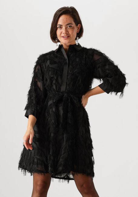 SELECTED FEMME Mini robe SLFMYLINE 3/4 SHORT FLUFFY SHIRT en noir - large
