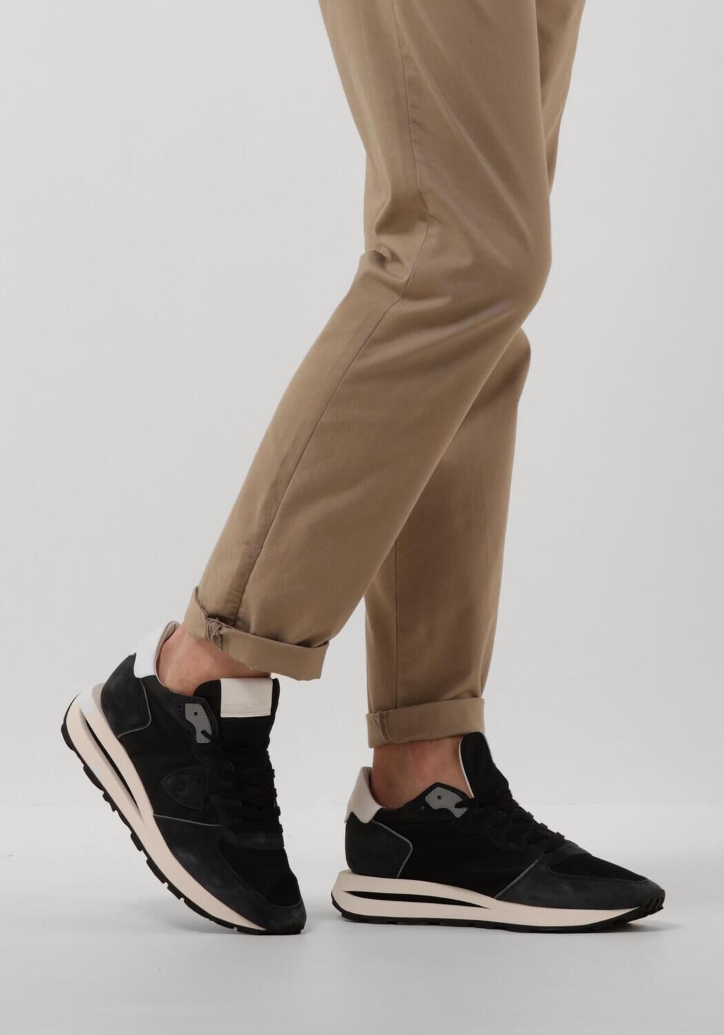 Zwarte PHILIPPE MODEL Sneakers TROPEZ HAUTE LOW MAN - large