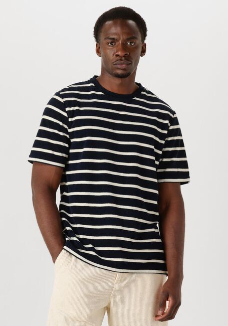 ANERKJENDT T-shirt AKKIKKI FROTTE STRIPE TEE en noir - large