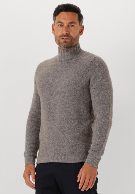 PROFUOMO Col roulé PULLOVER MOCK NECK BOILED WOOL en gris - large