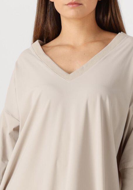PENN & INK Robe midi DRESS V en beige - large