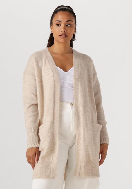 SELECTED FEMME Gilet LULU NEW LS KNIT LONG CARDIGAN B en beige - large