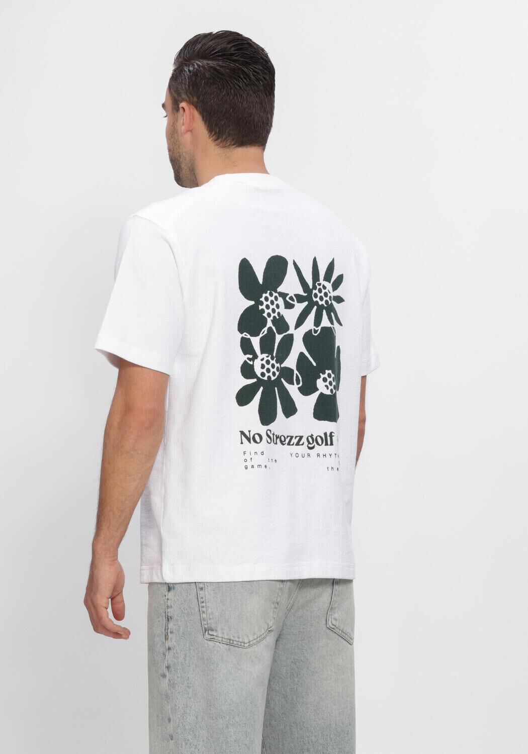 DSTREZZED T-shirt DS_LASSE ARTWORK TEE en blanc - large