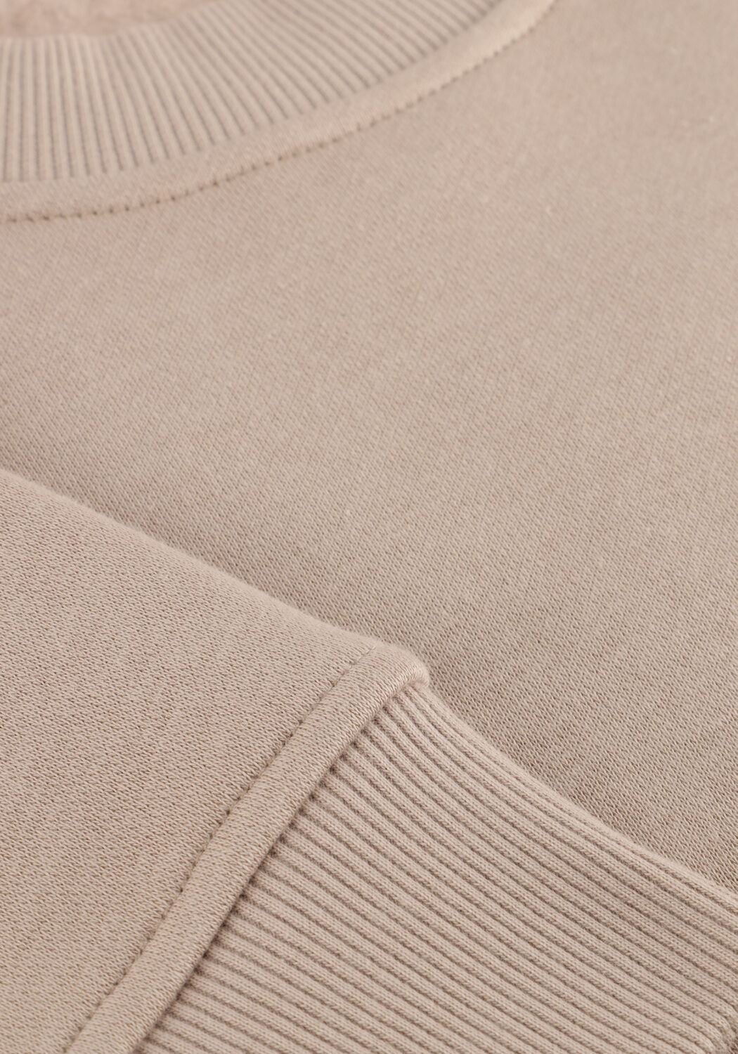 GENTI Pull BASIC LOGO SWEATER en beige - large