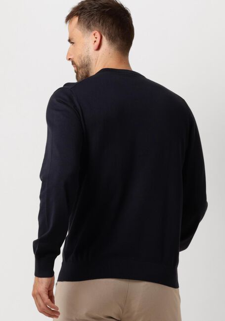 Donkerblauwe PS PAUL SMITH Trui MENS SWEATER CREW NECK ZEB BAD - large