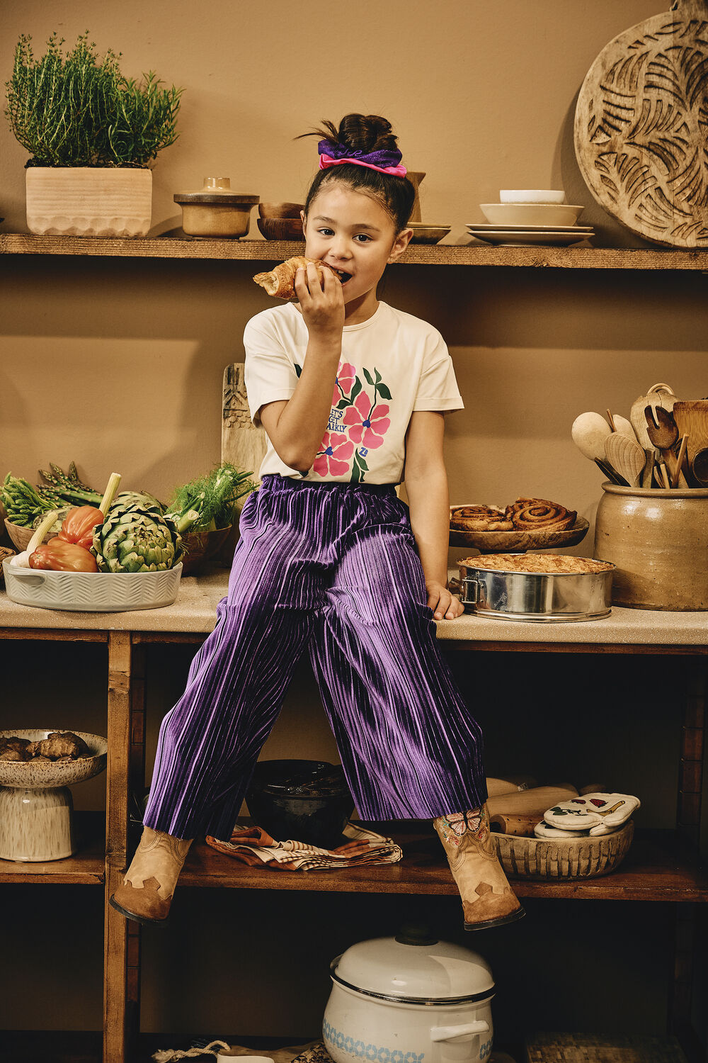 Paarse Z8 Pantalon CEYLIN - large